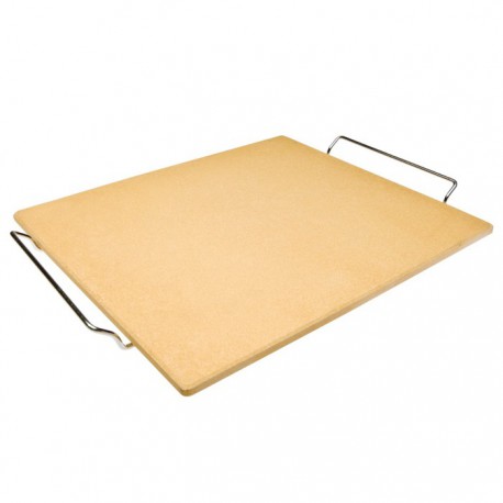 Piedra para pan y pizza rectangular con soporte