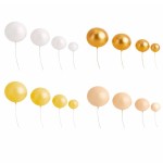 Bolas decorativas amarillas, beige, blancas y doradas Azucren