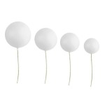 Bolas decorativas blancas Azucren