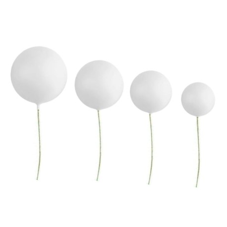 Bolas decorativas blancas Azucren